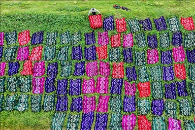 Traditional manufacturing in Central Java: tofu making and textile drying